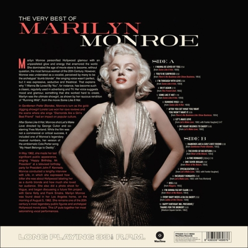 Картинка Marilyn Monroe The Very Best Of Marilyn Monroe (LP) WaxTime 401772 8436559469876 фото 3